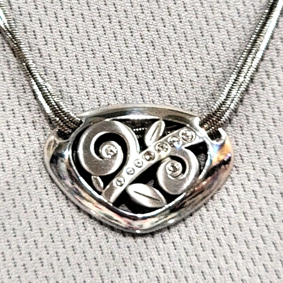 BRIGHTON EVE'S DELIGHT 3 STRAND PENDENT NECKLACE NWOT - Picture 3 of 6